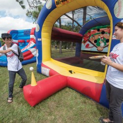 Students enjoy games, contests, food and fun at Spirit Day on West Campus.
