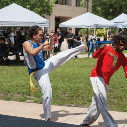 It’s called Capoeira, a Brazilian dance-like martial art, and it wowed students attending the International Spring Festival on East Campus.