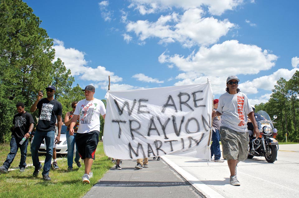 Photos of Trayvon Martin demonstrations by news photographer Barry Kirsch