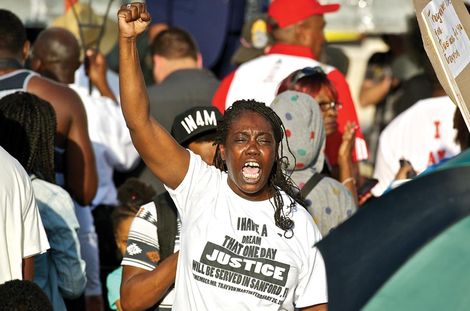 Photos of Trayvon Martin demonstrations by news photographer Barry Kirsch