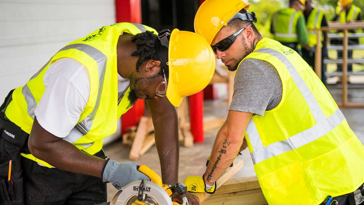 Students in Valencia’s short-term construction program are learning basic building skills to fill the growing need for construction workers.